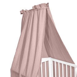 Albero Mio baldachim uniwersalny Cotton Color CC1 Różowy 150x200cm do łóżeczka dziecięcego